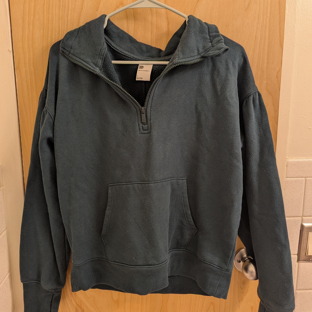 All in Motion Teal Fleece Pullover